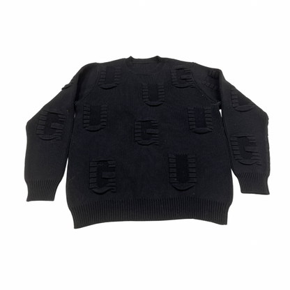 UG Jacquard Knit Letter Sweater