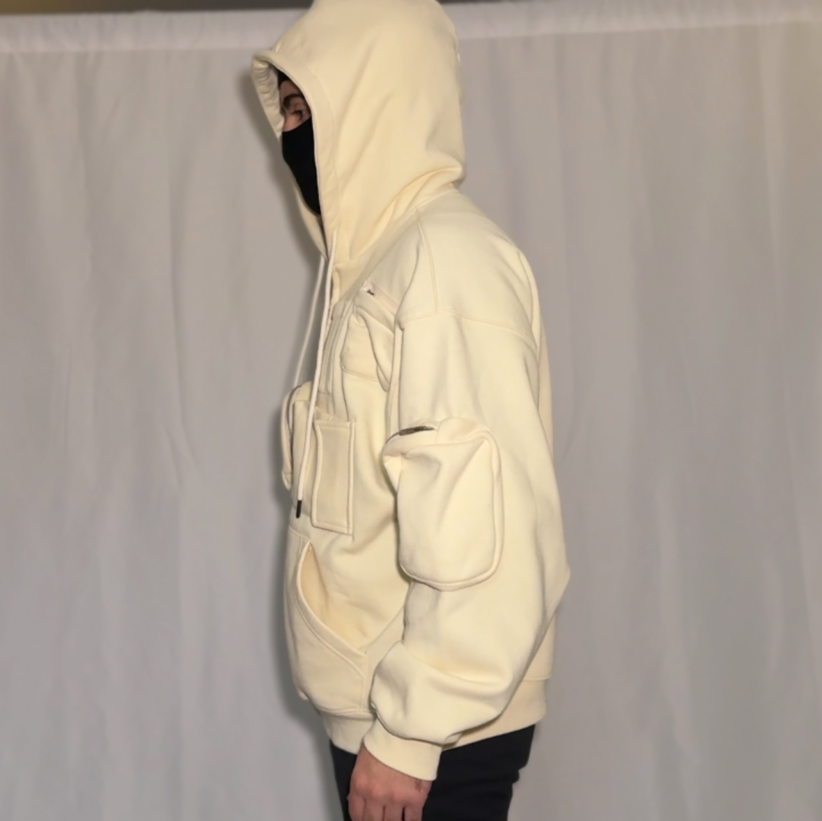 Utility Cargo Zip Up Hoodie